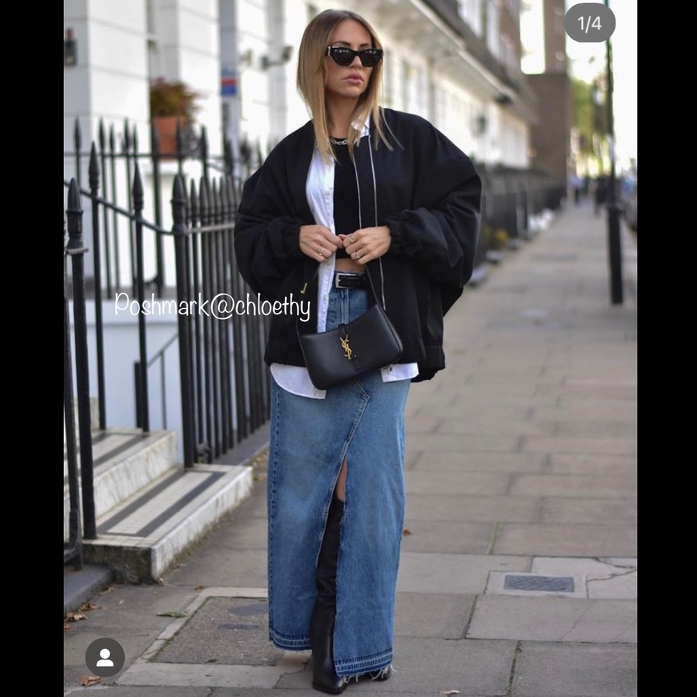 Zara DENIM SKIRT TRF - Picture 6 of 16
